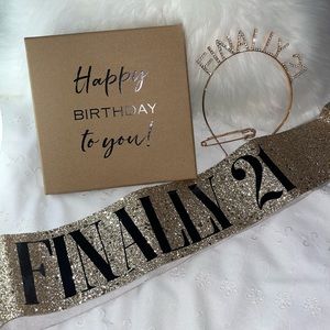 21st birthday sash!